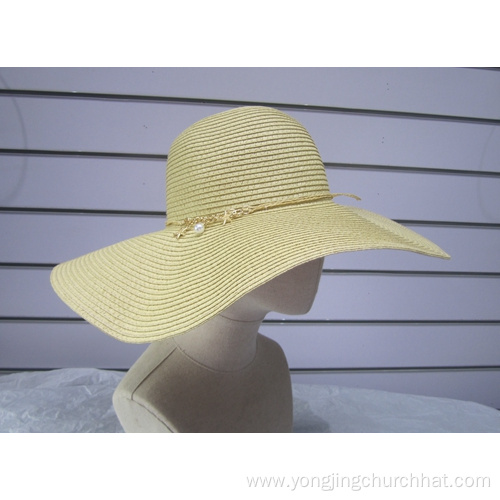 Paper Sun Floppy Golden Fishstar Trimmed Hats